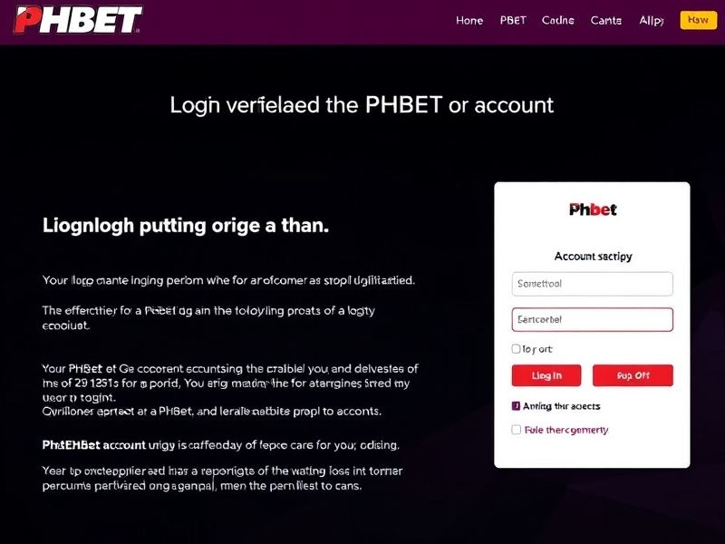 Welcome to PhBet Official Login – your premier destination for online gambling. Access a wide range of casino games, sports betting, and live dealers on a secure, user-friendly platform. Join now and claim exclusive bonuses with your PhBet login!